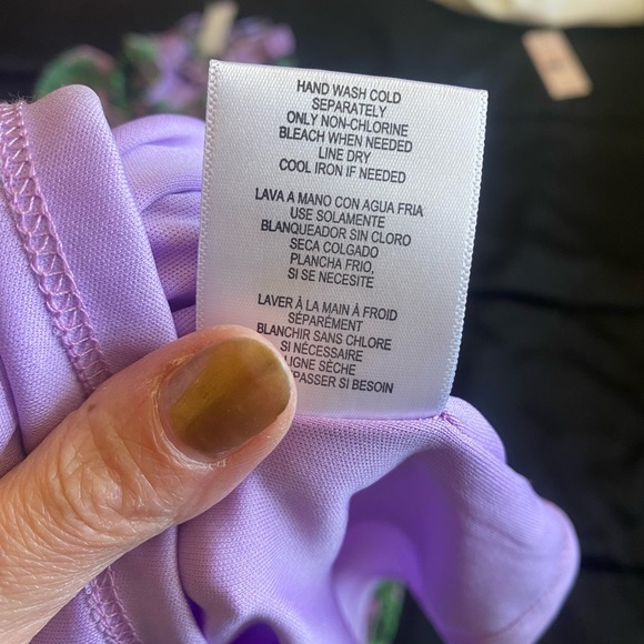 NSR Green Purple Floral Maxi Dress Tiered Layered Ruffles Sleeveless S NEW - Picture 6 of 11